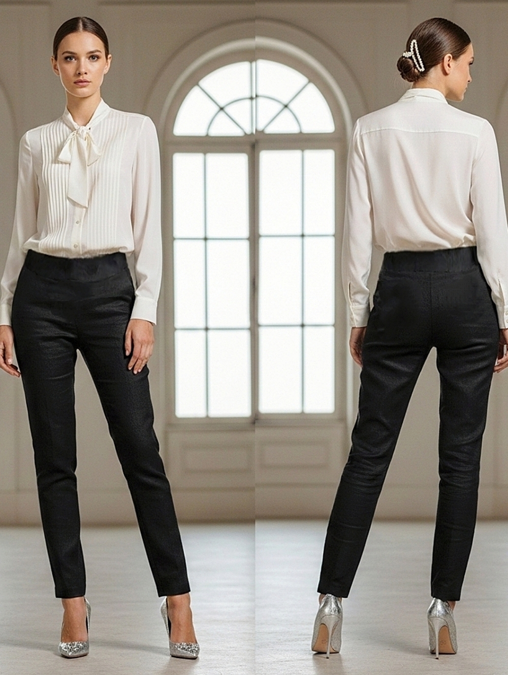 SARAH PACINI "Sophie" Linen Pants- Size 3(L)